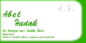 abel hudak business card