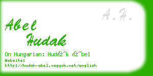 abel hudak business card